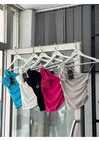 Fuşya Gül Detaylı Tek Kol Bluz indirimleri