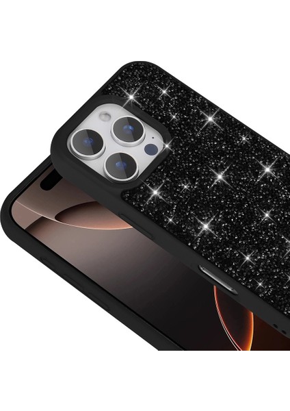 Apple iPhone 16 Pro Max Kılıf Parlak Taşlı Tasarım Zore Pırlanta Kapak