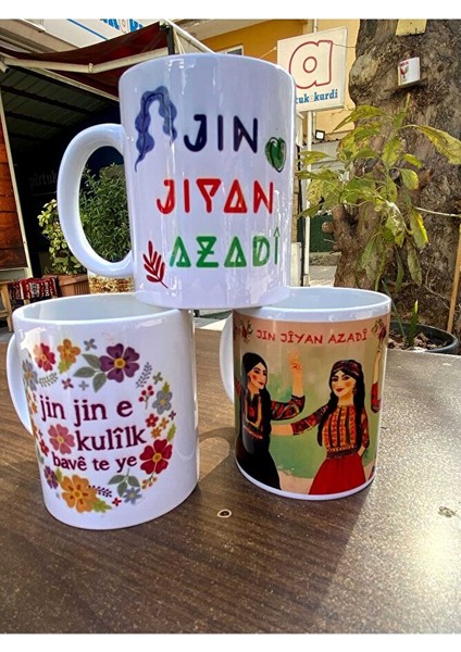 Kadınlara Özel Kupa ve Poster Seti - Jin Jiyan Azadi Kupası Posteri (3 Kupa 3 Poster) fiyatları