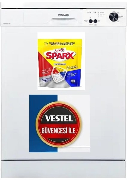 Klasik Bm 320 3 Programlı 12 Kişilik Beyaz Bulaşık Makinesi "vestel Üretim ve Garantisi" Asperox 30 Lu Deterjan Hediyeli"