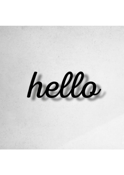 Hello Yazılı Ahşap Tablo