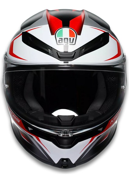 K6 S Karve Matt Black White Red Configuration Kapalı Motosiklet Kaskı Xl fırsatları