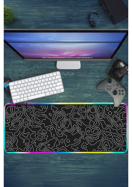 Rgb 12 Değişen Ledli Gaming Oyuncu Su Geçirmez Xl Mousepad, Gaming Mouse Pad 90X40 cm modelleri