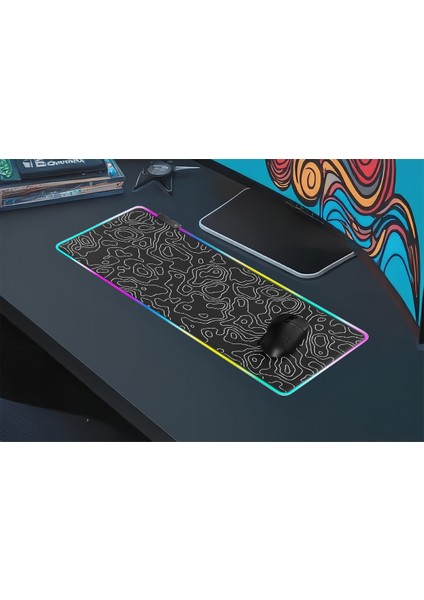 Rgb 12 Değişen Ledli Gaming Oyuncu Su Geçirmez Xl Mousepad, Gaming Mouse Pad 90X40 cm fırsatları