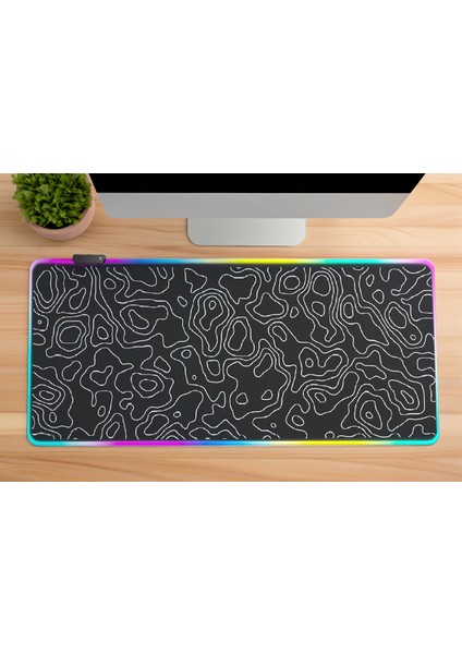 Rgb 12 Değişen Ledli Gaming Oyuncu Su Geçirmez Xl Mousepad, Gaming Mouse Pad 90X40 cm indirimleri