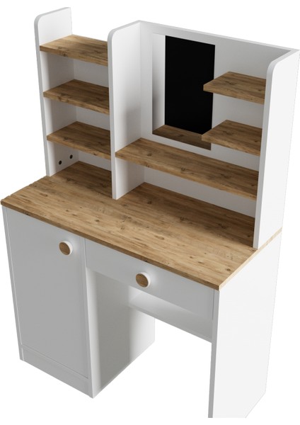 Orkide Makyaj Masası Beyaz Atlantik Çam