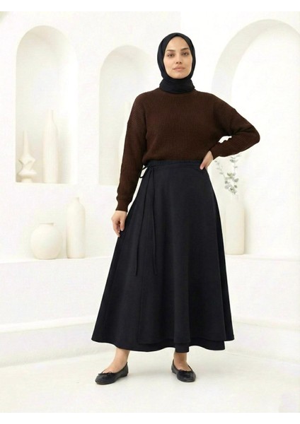 Ön Kapak Detay Scuba Etek-Siyah modelleri