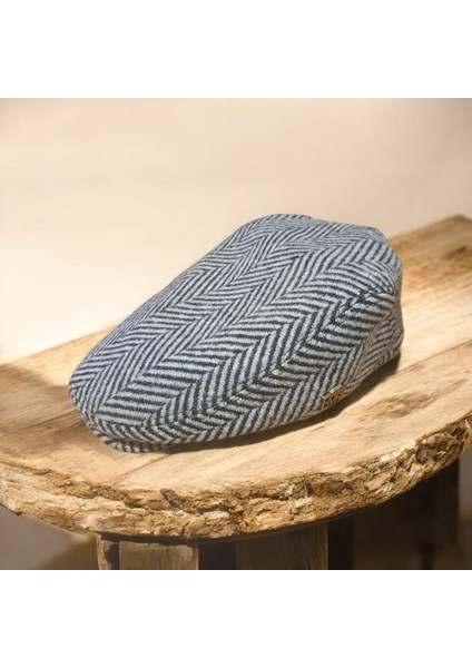 Kışlık Kaşe Şapka Yün Düz Renk Spor London Kasket -Balık Sırtı Gri fiyatları