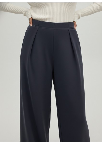 Pileli Bol Pantolon-Antrasit fiyatları