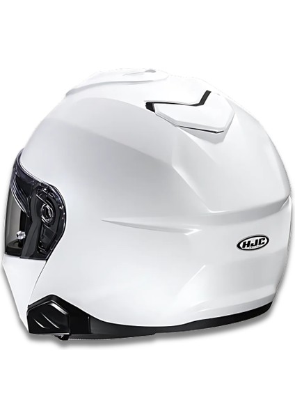 I91 Inci Beyazı Çene Açılır Motosiklet Kaskı - White L fiyatları