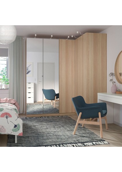 Ek Köşe Ünitesi, Ağartılmış Meşe Görünümlü, 53X58X201 cm fiyatları