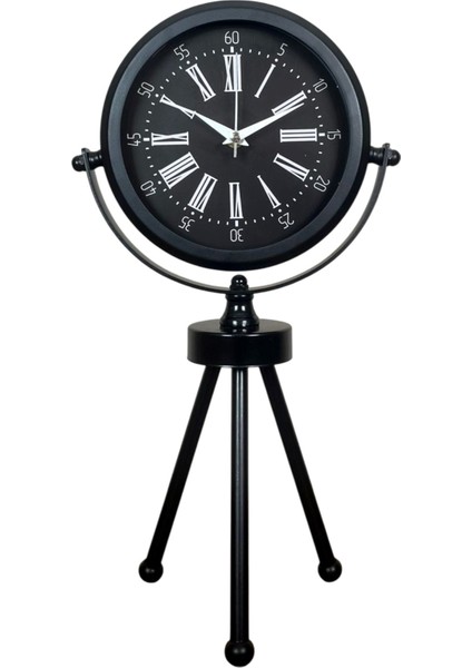 Zentime Siyah Zarif Üç Ayaklı Masa Saati fiyatları
