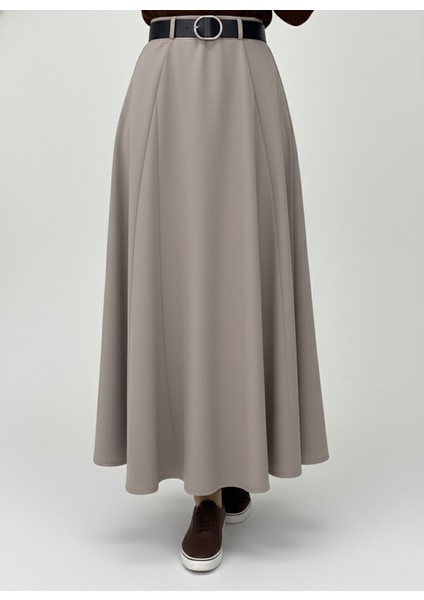 Kelebek Detaylı Etek-Vizon modelleri