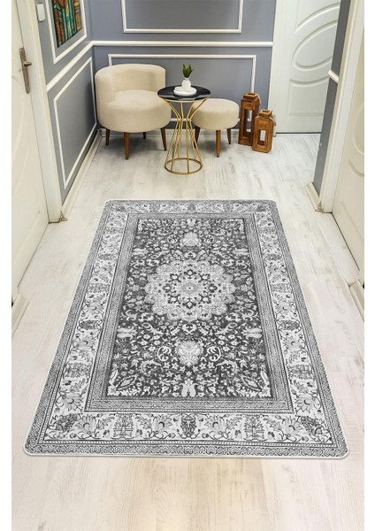 Parlak Kadife Kumaş Dijital Baskı Klasik Desenli Dot Kaymaz Tabanlı Halı H0828 fiyatları