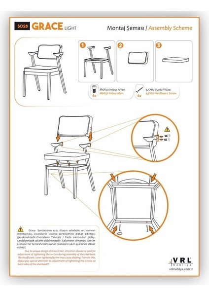 Grace Light Ahşap Mutfak Cafe Sandalyesi fiyatları
