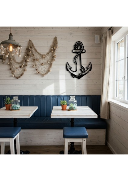 Deniz Çapası Temalı Ahşap Duvar Tablosu modelleri