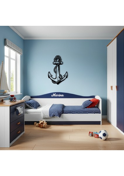 Deniz Çapası Temalı Ahşap Duvar Tablosu fırsatları