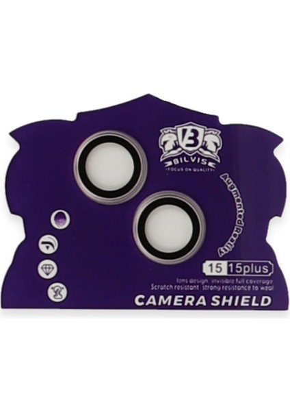 iPhone 15 Bilvis Titan Kamera Lens - Pembe fiyatları