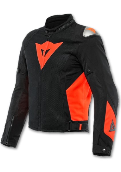 Energyca Air Black Fluo Red Tekstil Motosiklet Mont 50