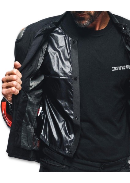 Energyca Air Black Fluo Red Tekstil Motosiklet Mont 50 indirimleri