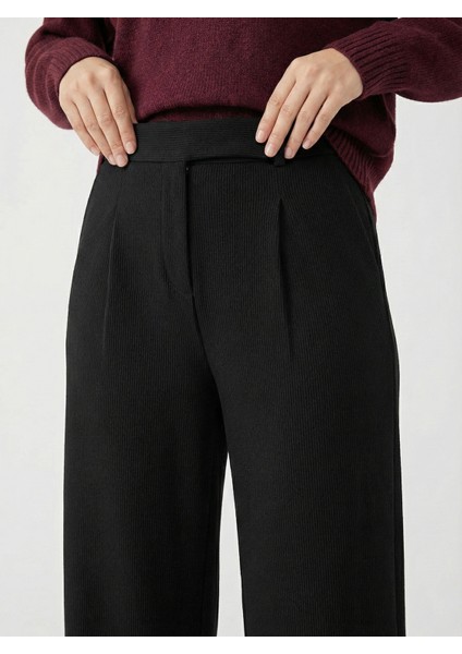 Cırt Bantlı Pantolon-Siyah fiyatları