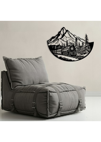 Zamanın Tren Yolcusu Temalı Ahşap Duvar Tablosu fiyatları