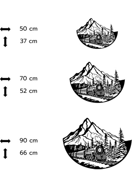 Zamanın Tren Yolcusu Temalı Ahşap Duvar Tablosu indirimleri