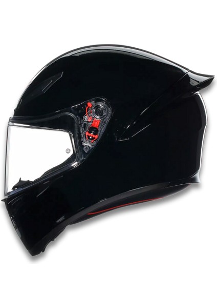 K1 S Mono Black Kapalı Motosiklet Kaskı - Parlak Siyah M indirimleri