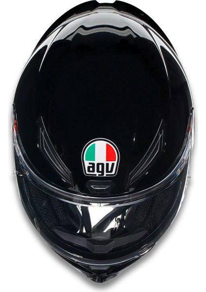 K1 S Mono Black Kapalı Motosiklet Kaskı - Parlak Siyah M