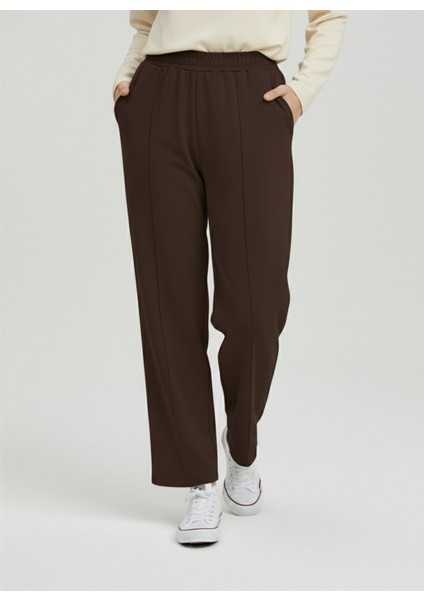 Scuba Çımalı Pantolon-Kahve