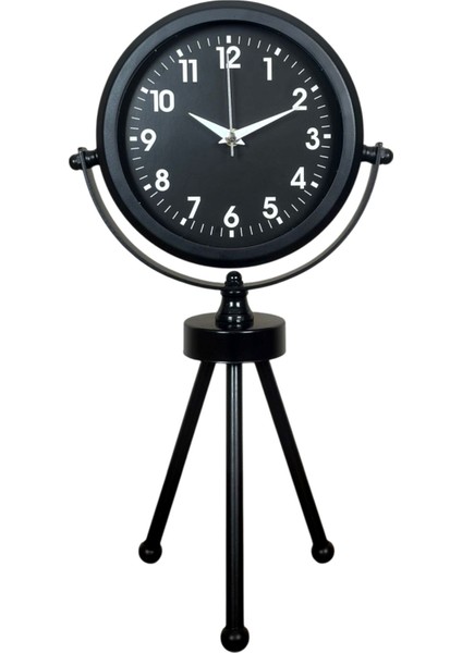 Zentime Siyah Zarif Üç Ayaklı Masa Saati fiyatları