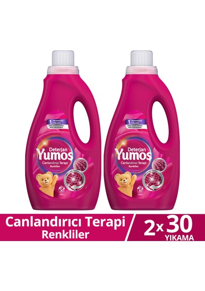 Sıvı Bakım Deterjanı Canlandırıcı Terapi Renkliler 30 Yıkama 1500ML X2