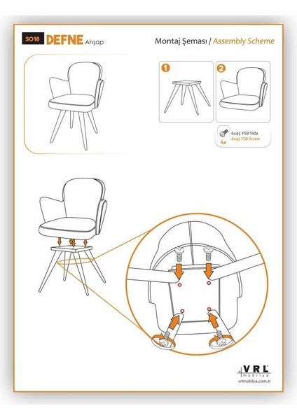 Defne Ahşap Mutfak Cafe Sandalyesi fiyatları