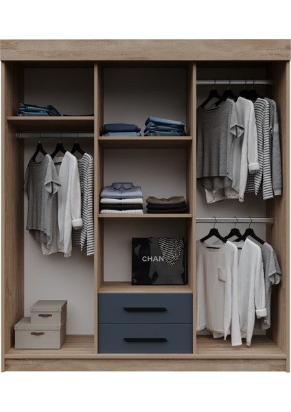 Izmir Sürgülü ve Kapaklı 2 Çekmeceli Dolap Tamamı 1 Kalite Mdf fiyatları