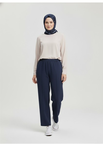Scuba Çımalı Pantolon-Lacivert