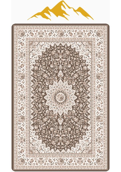 Klasik Desen Dijital Baskı Kaymaz Taban Halı H1057 modelleri