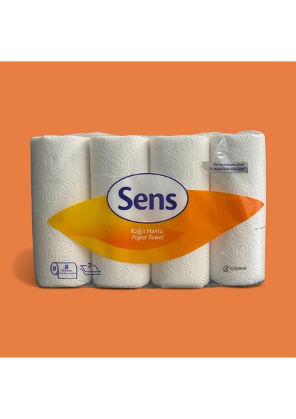 Eczacıbaşı 2 Katlı Dayanıklı Kağıt Havlu 8 Rulo 2 Katlı