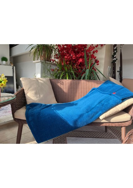 Wellsoft Tek Kişilik Battaniye |mavi | 150X200 cm