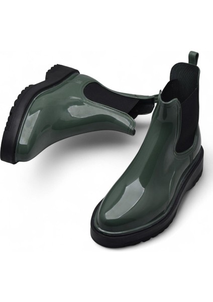 300-50 Ortopedik Taban Lastikli Günlük Kadın Bot Plastik Bot Su Geçirmez Kadın Bot indirimleri