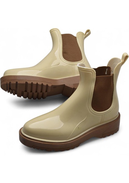 300-50 Ortopedik Taban Lastikli Günlük Kadın Bot Plastik Bot Su Geçirmez Kadın Bot modelleri