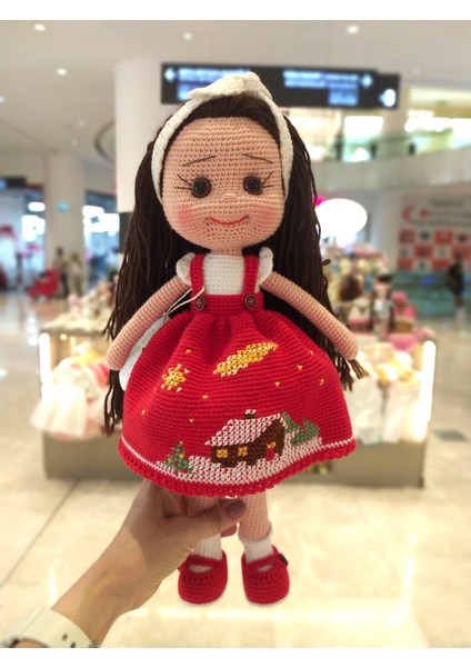 El Yapımı Kırmızı Yılbaşı Evi Işlemeli Bebek fiyatları