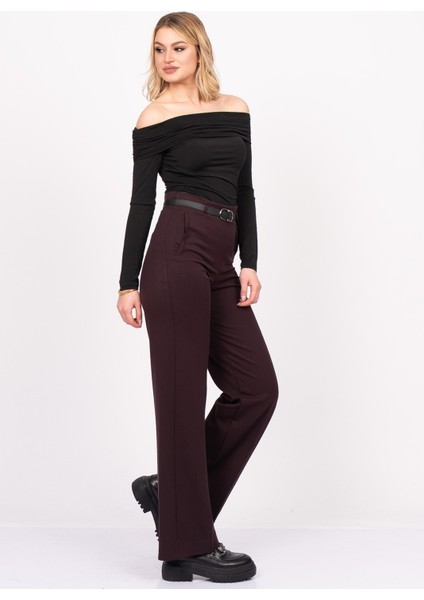 Addison Kemerli Kumaş Pantolon 30323