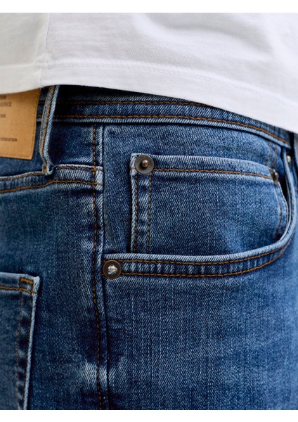 Jack Jones Mike Model Dar Paça Erkek Kot Pantolon 12289829 modelleri