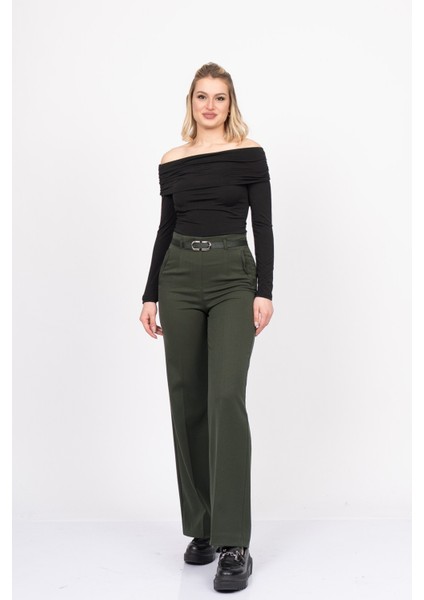 Addison Kemerli Kumaş Pantolon 30323