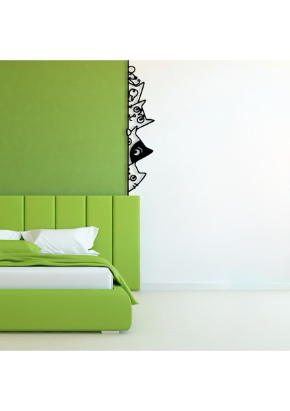 Kenar Kedileri Temalı Ahşap Duvar Tablosu fırsatları