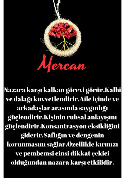 Sertifikalı Mercan Doğal Taş El Yapımı Duvar Süsü & Araba Süsü & Kapı Süsü fiyatları