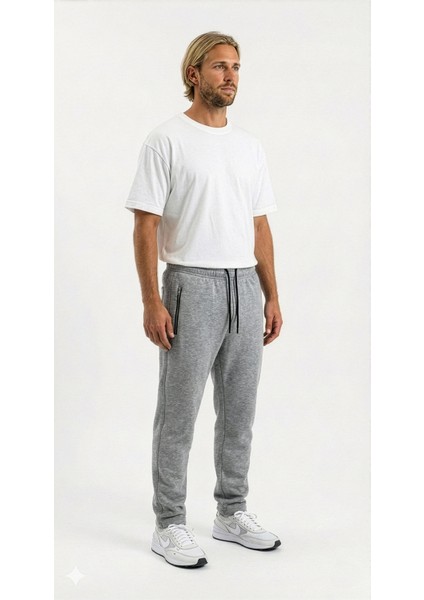 Erkek Modena Klasik Normal Bel Baharlık Pamuk Eşofman Alt