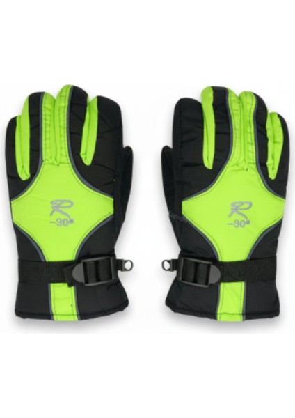 Çocuk Kar Kayak Eldiveni – Su Geçirmez, Kürklü, 6–12 Yaş Unisex Outdoor