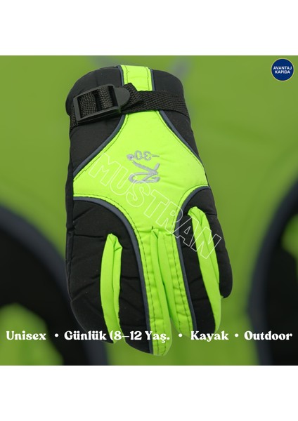 Çocuk Kar Kayak Eldiveni – Su Geçirmez, Kürklü, 6–12 Yaş Unisex Outdoor modelleri