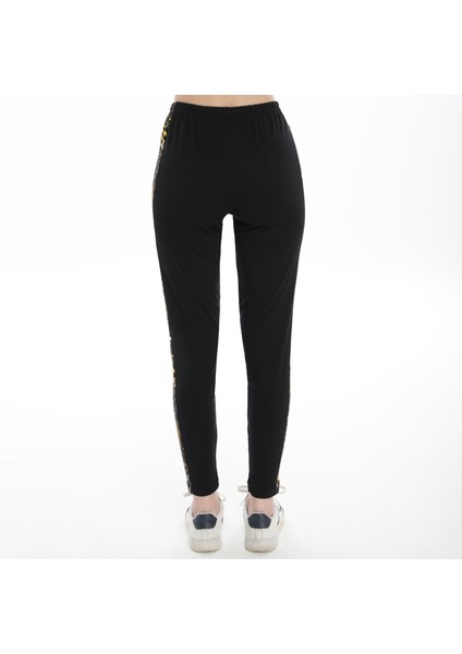 Kadın Yanı Palmiye Desenli Tayt (Büyük Beden Seçeneğiyle) modelleri